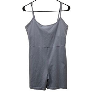 NWOT Madewell Knit Biker Unitard w/ Built-in Shelf Bra Activewear or Casual Sz L